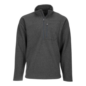 Simms Rivershed Quarter Zip Sweater carbon