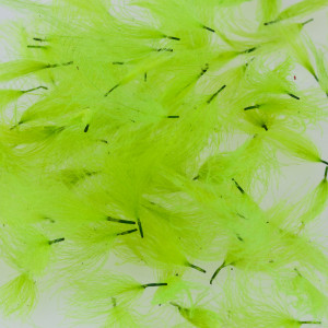 CDC Puffs Federn Feathers fl. chartreuse