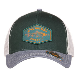 Firstfly King Salmon Cap green-grey-beige Vorderansicht