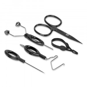 Loon Core Fly Tying Tool Kit schwarz Basis-Set Bindewerkzeuge