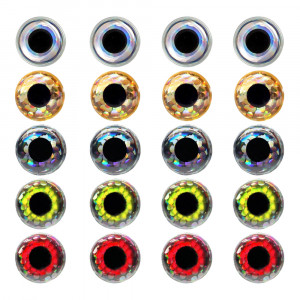 3D Epoxy Eyes holographic metallic Klebeaugen