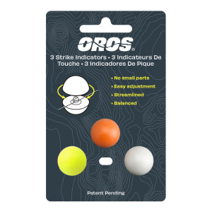 Oros Strike Indicators 3er Set Bissanzeiger chartreuse/orange/weiß
