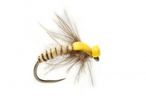 Procters Spent Caddis cream barbless Fulling Mill