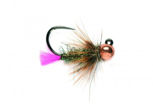 Barbless Tungsten Pink Tag Jig Nymphe Beadheadnymphe