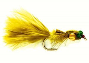 Gold Nugget Damsel Marabou Nymphe Fulling Mill