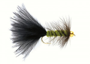 Wooly Bugger olive Goldkopf Streamer