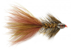 Woolly Bugger grizzly Skullhead Streamer