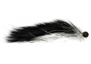 Robs Snake Bobby Black and Silver Gelenkstreamer