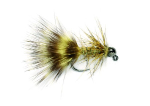 Jig Bugger TN BL olive 12 barbless Micro-Streamer - Fulling Mill