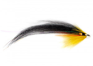 RS Black Yellow Solar Monkey Tube Fly Lachstubenfliege