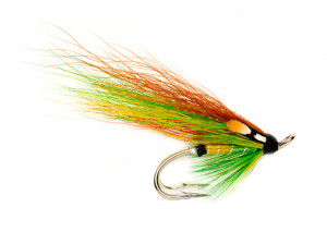 Green Highlander Double Hook Doppelhaken-Lachsfliege Fulling Mill