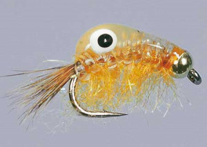 BH Big-Eye Scud Orange Size 8, Fliegen zum Fliegenfischen auf Karpfen bei Flyfishing Europe
