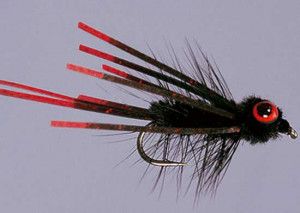 Carp-Tease Black Size 8, Fliegen zum Fliegenfischen auf Karpfen bei Flyfishing Europe