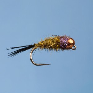 Catchy Flies CZ olive Tungsten Czech Nymph CF65