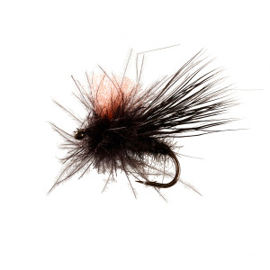 Catchy Flies Deer Caddis black Trockenfliege CF12