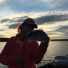Mirjana Pavlic Angelguiding Fliegenfischen Möhnesee mit Boot