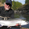 CF Burkheimer mit Steelhead / Salmon Vintage Fliegenrute und Steelhead