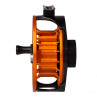 Nautilus X-Series Fliegenrolle XM schwarz orange Spulenansicht