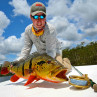Schöner Peacock Bass, Winston Boron III Plus Jungle Fliegenrute