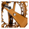 Lamson Purist II Fliegenrolle whiskey Detail Kurbelseite