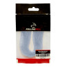 Fulling Mill Silicone Micro Barred Legs clear-barred blue