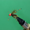 Nymphe gebunden mit Magic Glass dunkeloliv zum Fliegenbinden unter Fliegenbindematerial bei Flyfishing Europe