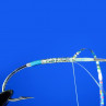 Lachsfliege gebunden mit UTC 3-D Holographic Tinsel silber zum Fliegenbinden unter Fliegenbindematerial bei Flyfishing Europe