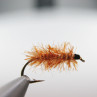 Fliege gebunden mit Ice Chenille root beer zum Fliegenbinden unter Fliegenbindematerial bei FFE