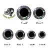Pike Monkey Epoxy Augen Klebeaugen holo silber