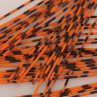 Round Rubber Legs medium gebändert orange zum Fliegenbinden unter Fliegenbindematerial bei Flyfishing Europe