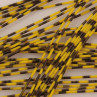 Round Rubber Legs medium gebändert gelb zum Fliegenbinden unter Fliegenbindematerial bei Flyfishing Europe