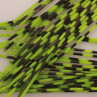 Round Rubber Legs medium gebändert neon grün zum Fliegenbinden unter Fliegenbindematerial bei FFE