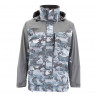 Simms Challenger Jacke hex flo camo grey blue