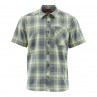 Simms Outpost Shirt Kurzarm Hemd storm plaid