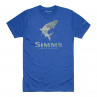 Simms Tarpon hex flo camo T-Shirt royal heather