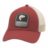 Simms Bass Patch Trucker Cap Kappe rusty red