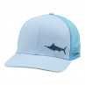 Simms Payoff Trucker Kappe grey blue Marlin