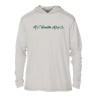Winston Technical Hooded Script Logo Sun Shirt sandbar