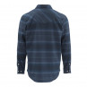 Simms Gallatin Flannel Shirt admiral blue stripe Rueckseite