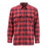 Simms Hemd Coldweather Shirt red buffalo plaid