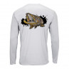Simms Solar Tech Tee Brown Trout sterling