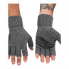 Simms Wool Half Finger Glove steel TPU Handflaechen