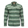 Simms Gallatin Flannel Shirt Flanell-Hemd moss stripe