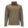 Simms Thermal Quarter Zip Top dark stone