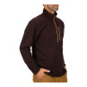 Simms Rivershed Quarter Zip mahogany linke Seite