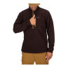 Simms Rivershed Quarter Zip mahogany Brusttasche