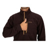 Simms Rivershed Quarter Zip mahogany Detail Brusttasche