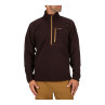 Simms Rivershed Quarter Zip mahogany Vorderansicht