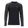 Simms Lightweight Baselayer Top Shirt schwarz