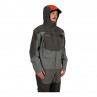 Simms G3 Guide Watjacke gunmetal mit uebergezogener Kapuze